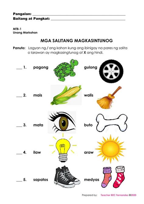 Part 2! Mga salitang .